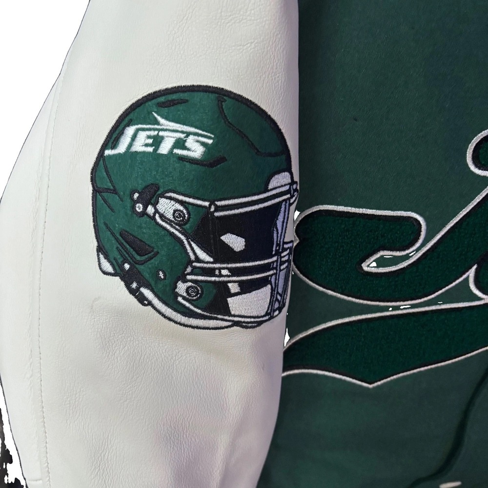 Men's Starter Green New York Jets Complete Game Varsity Full-Snap Jacket XL - Picture 3 of 8